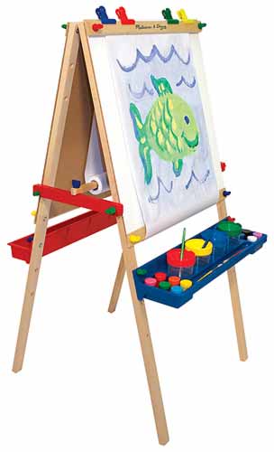 Melissa & Doug - Deluxe Wooden Standing Art Easel