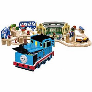 thomas wooden railway tidmouth sheds deluxe set